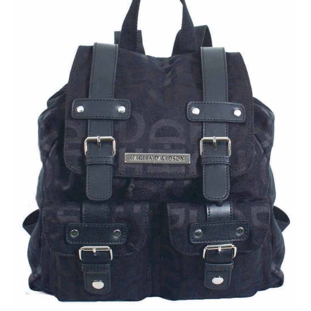 HARLEY-DAVISON | Women’s Jacquard HD Red Interior Backpack